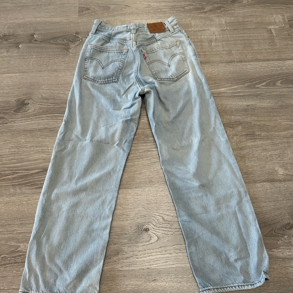 Levi's 501 Ribcage High-Rise straight ankle 26 27 altered darts Women's Jeans